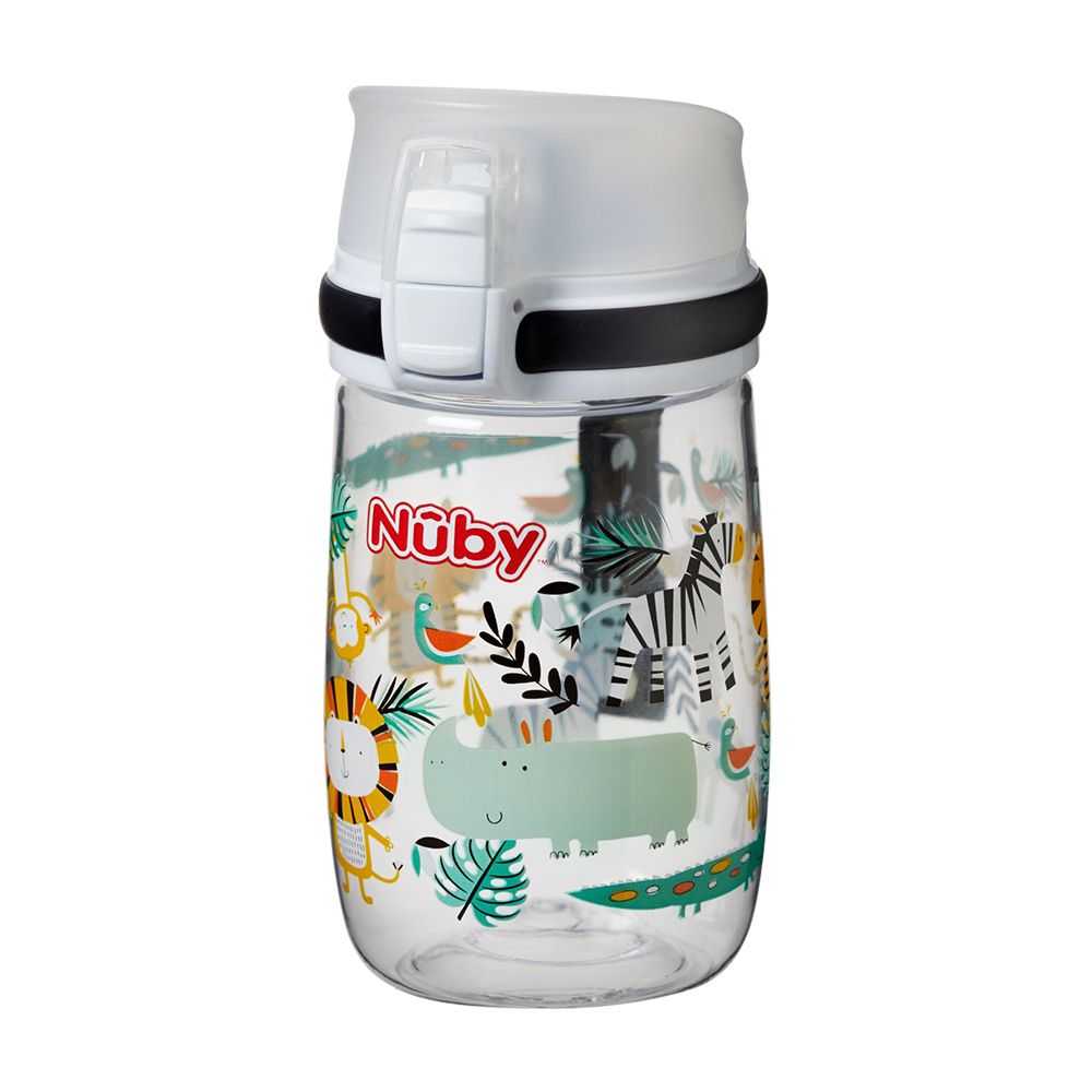 Nuby - 晶透直飲杯-動物派對-300ml