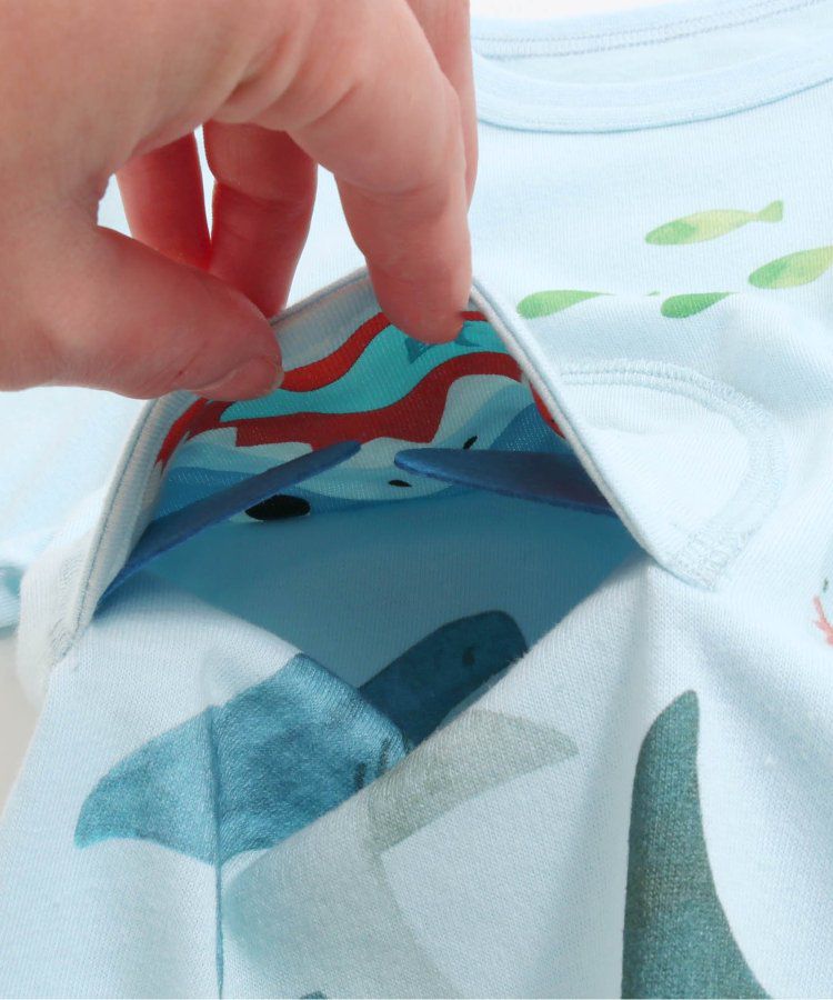 日本 BIT'Z - 收闔造型！動物躲貓貓短袖上衣-美洲獅-萊姆