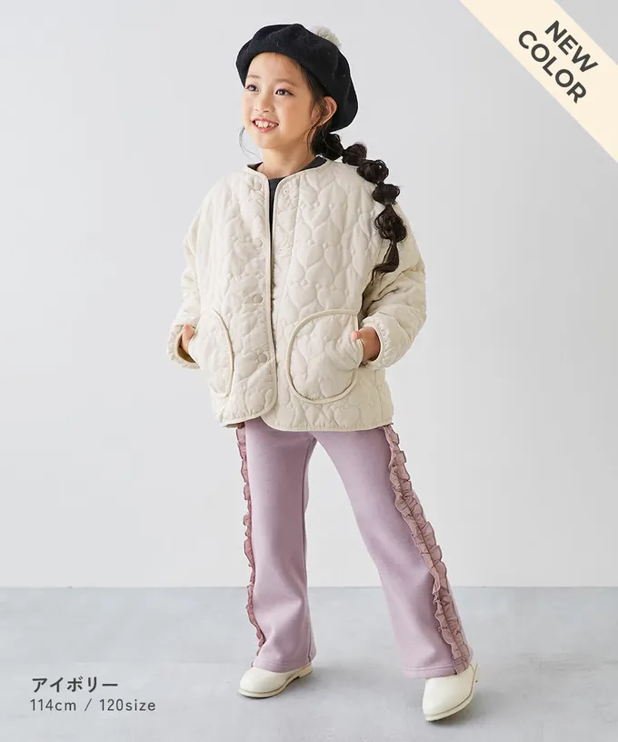 日本 devirock - 心型絎縫內刷毛科技羽絨外套(可機洗)-灰粉