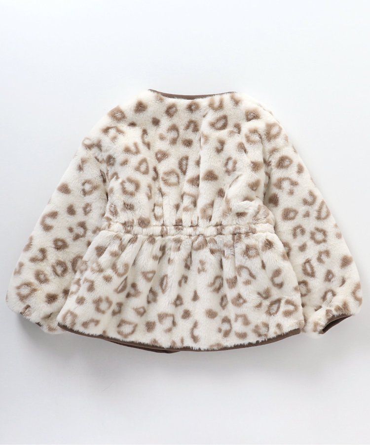 日本 apres les cours - 絎縫束腰氣質金釦雙面穿外套-花朵x淺卡其