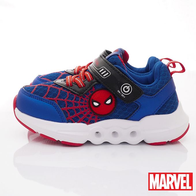 漫威蜘蛛人-蜘蛛人減壓吸震電燈鞋MNKX24216藍(中大童)-電燈鞋-藍