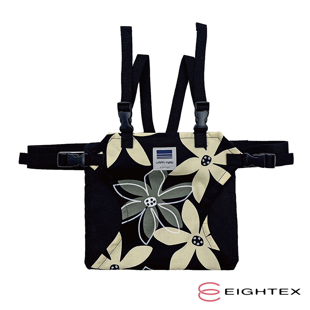 日本 Eightex - 日製攜帶型座椅安全帶-花樣黑