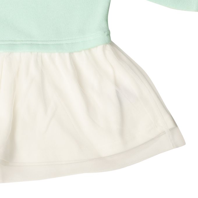 akachan honpo - 假兩件洋裝-淺綠色