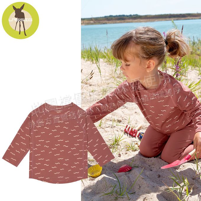 德國 Lassig - 嬰幼兒抗UV長袖泳裝上衣-鱷魚先生