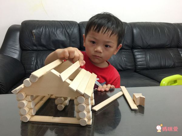 歐洲 VARIS - 木製建構積木-度假小木屋111片-獨家加贈飛行者號(市價$290)