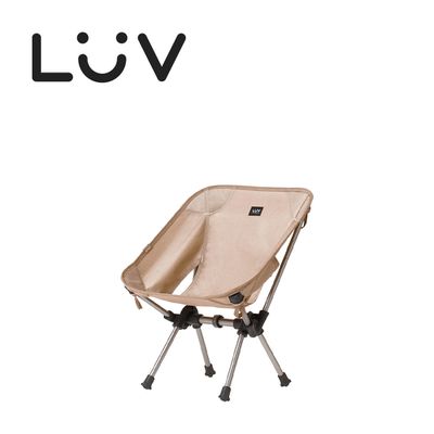 LUV - 質感生活 台灣 戶外探險系列-便攜收納折疊椅 親子月亮椅-小
