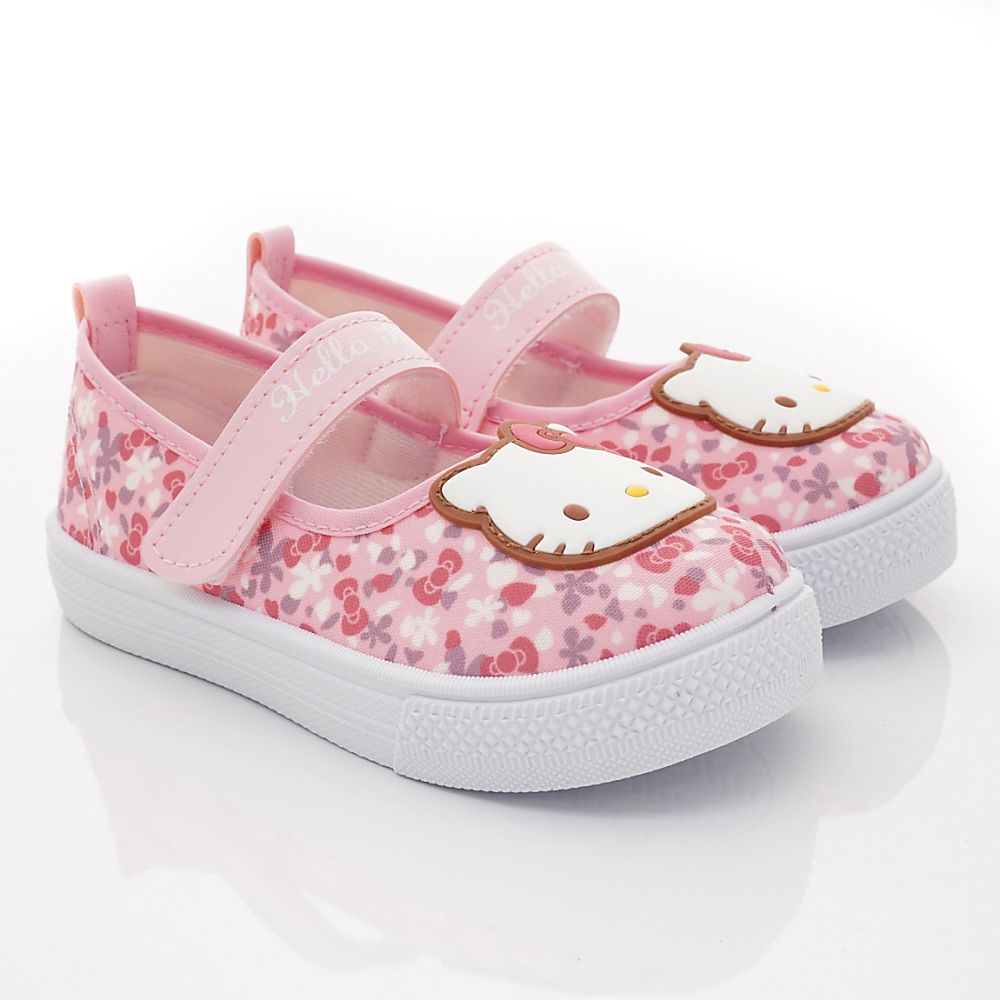 HELLO KITTY - 台灣製休閒室內鞋(中童段)-粉色