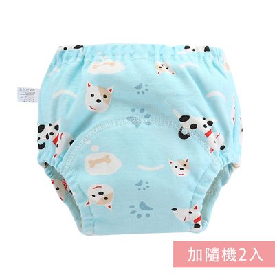 JoyNa - 純棉紗布學習尿布褲-3件入-小狗+隨機2入