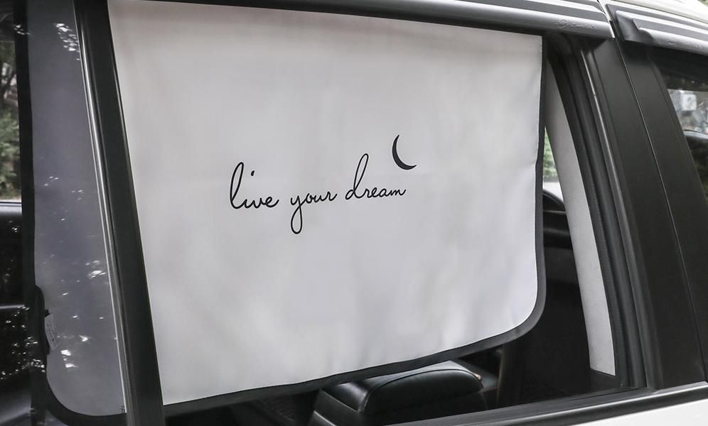 韓國 Bebe Deco - 完美遮光六層磁鐵遮陽窗簾-冬季大熊 (65*45cm)