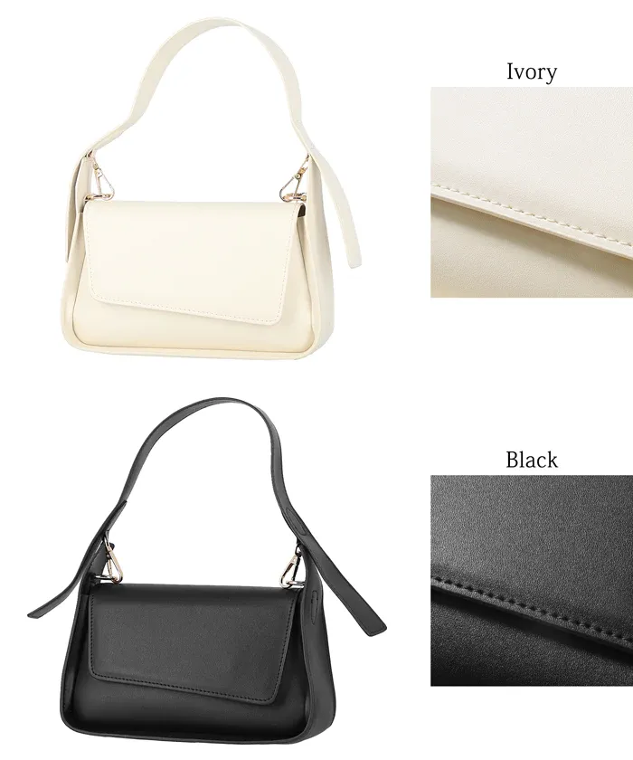 日本 COCA - 氣質方形皮革腋下包-米杏