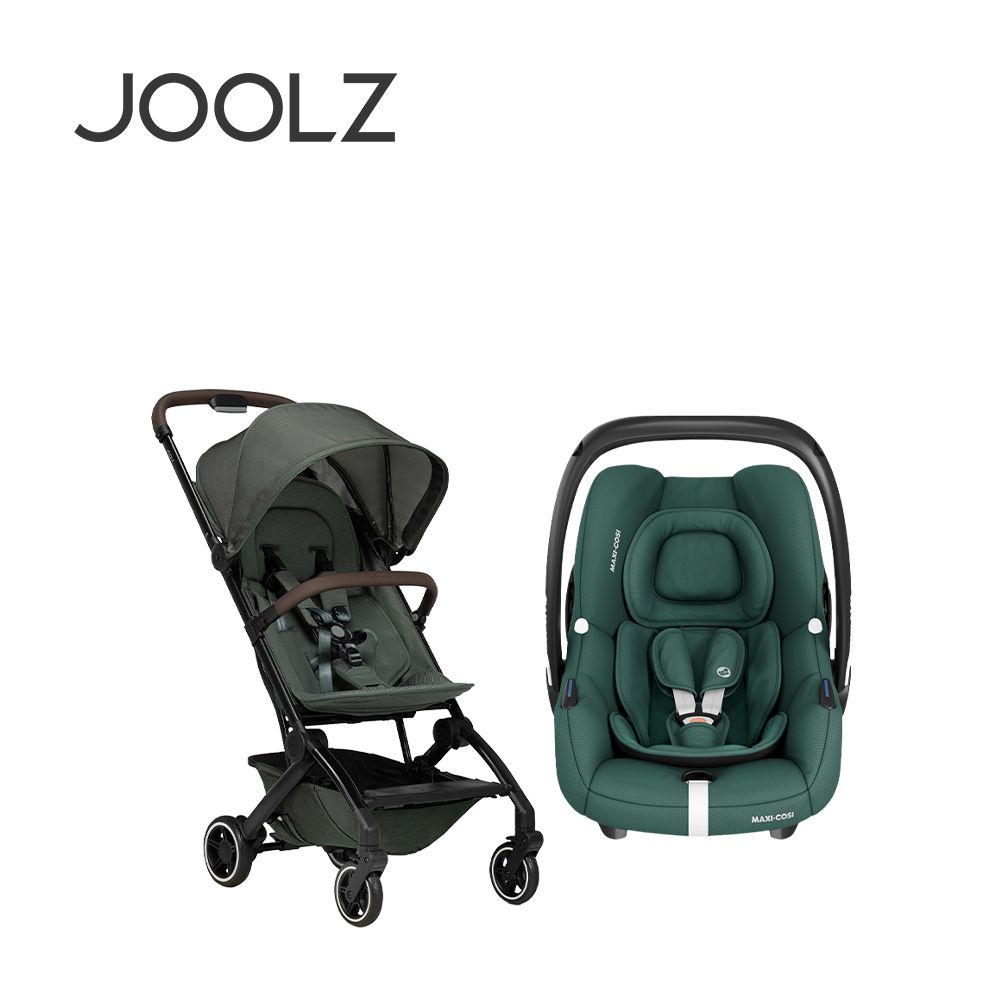 荷蘭 Aer+空氣旅行嬰兒推車+MAXI-COSI 荷蘭 CabrioFix-i-Size (Tinca) 新生兒提籃(0-18m)+結合器-推車(麥笛綠)+提籃(深碧綠)