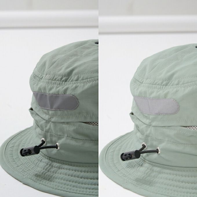 日本 b-ROOM - 防潑水 帥氣山系尼龍遮陽帽(可收納)-黑