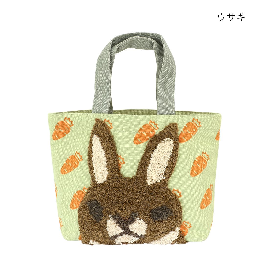 日本 TOMO - 可愛動物刺繡帆布包/提袋-貓咪眼睛-藍 (30×20×D10cm)