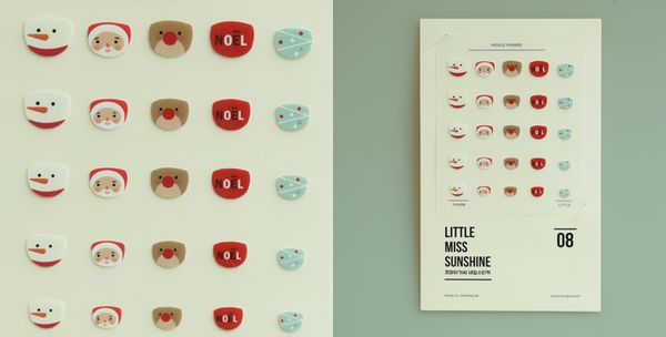 韓國 Little Miss Sunshine - 無毒兒童防水指甲貼紙(1入25張)-春天花園