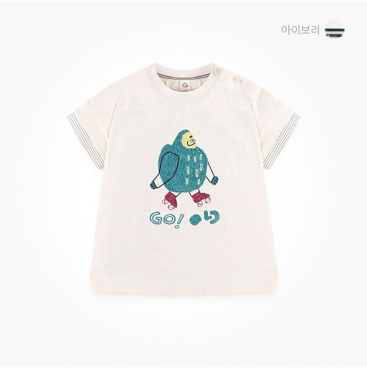 韓國 milk mile - 溜冰胖嘟嘟星球人套裝-象牙白