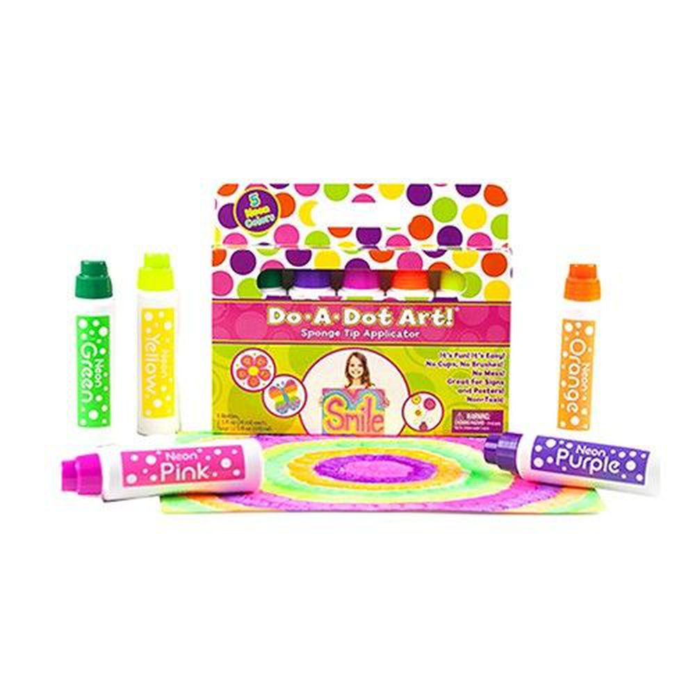美國 Do A Dot Art - 點點畫筆-5入螢光色-70ml/每支