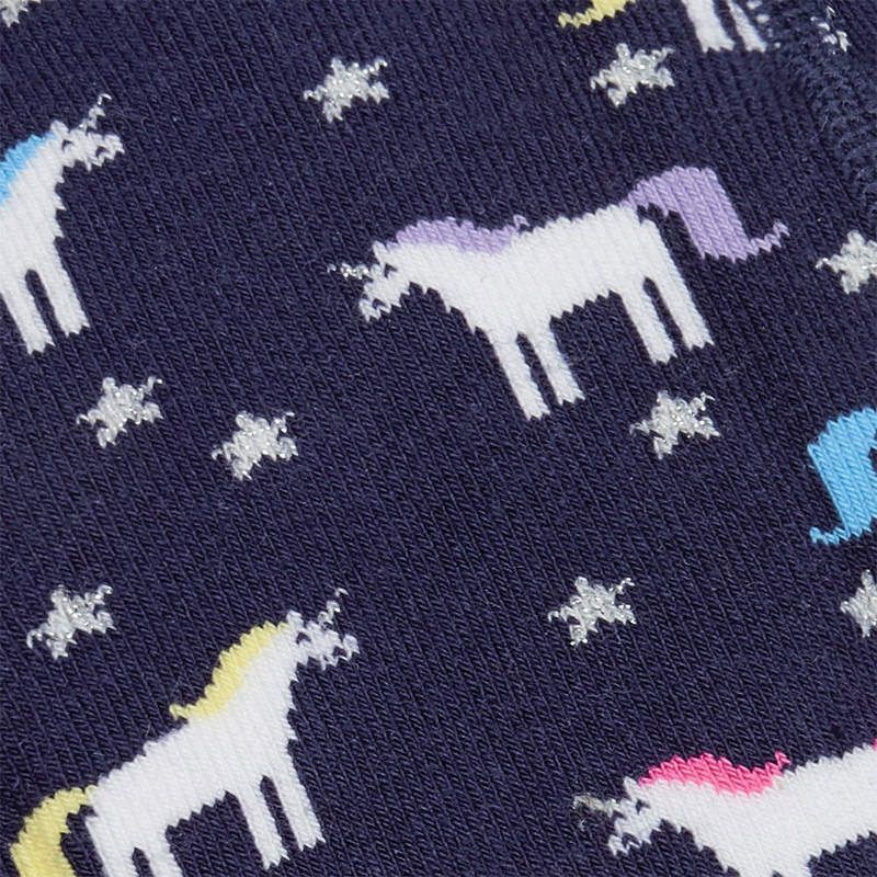 英國 JoJo Maman BeBe - 嬰幼兒內搭褲/保暖襪-滿版獨角獸