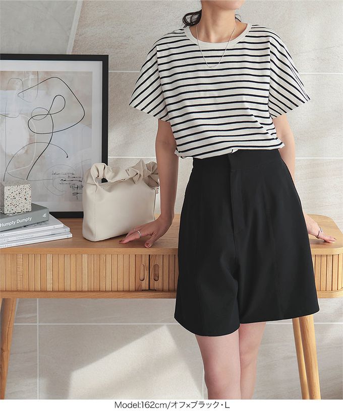 日本 Kobe Lettuce - 經典定番 純棉圓領短袖上衣-果綠