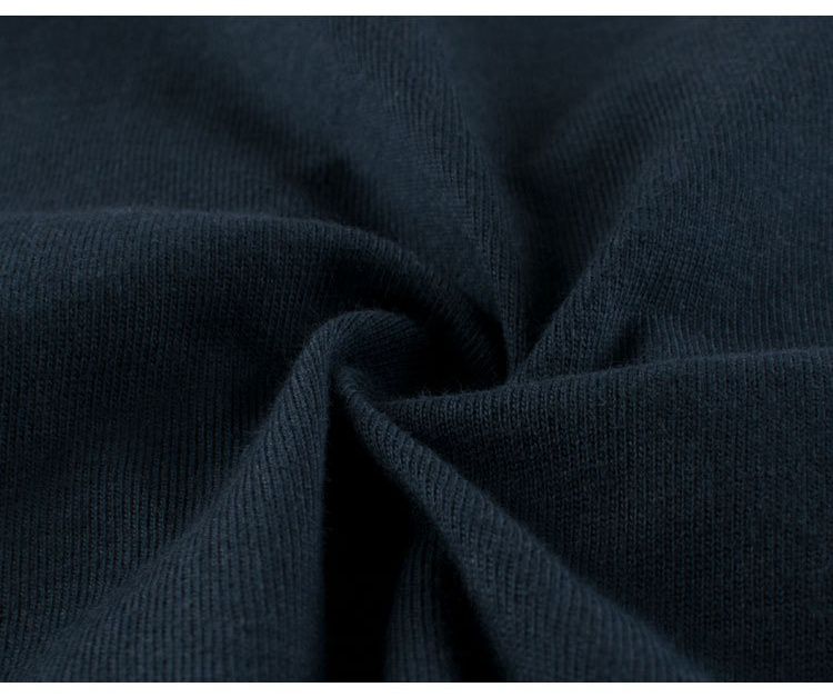 純棉圓領薄長袖上衣-恐龍踢足球-深藍色