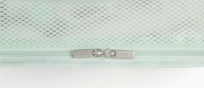 韓國 byfulldesign - (防水)韓製大開口手拿方形小包-湖水綠 (225x110x75mm)