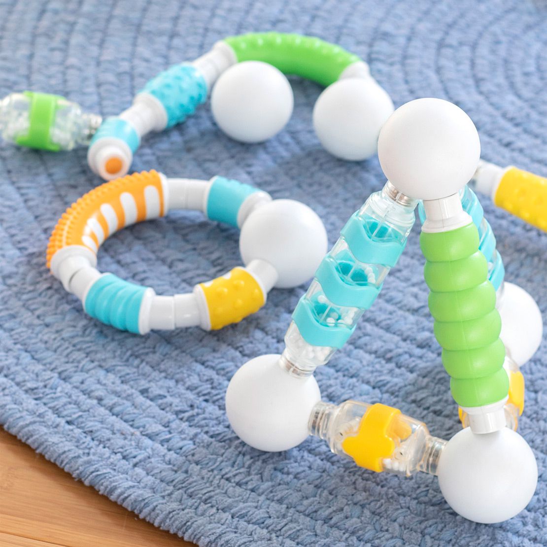 美國 guidecraft - 觸覺磁力綜合積木-70件