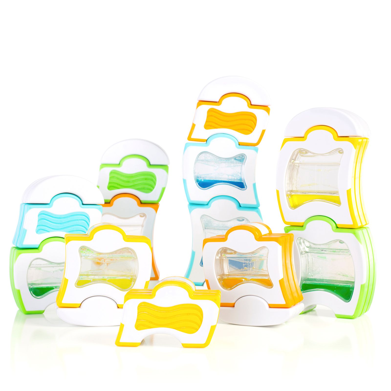 美國 guidecraft - 觸覺磁力波浪積木-20件