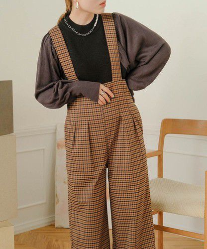 日本 Bou Jeloud - 細針織拼接泡泡袖上衣-淺卡其