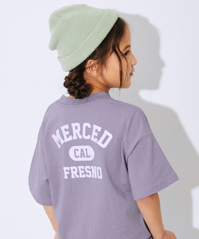 日本 devirock - 100%棉 定番印花寬版短袖上衣-R與老虎-白