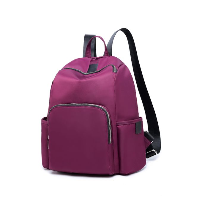 Heine 海恩 - WIN-188 流行女包 媽媽包 尼龍後背包 防潑水後背包 時尚媽咪包-紫色