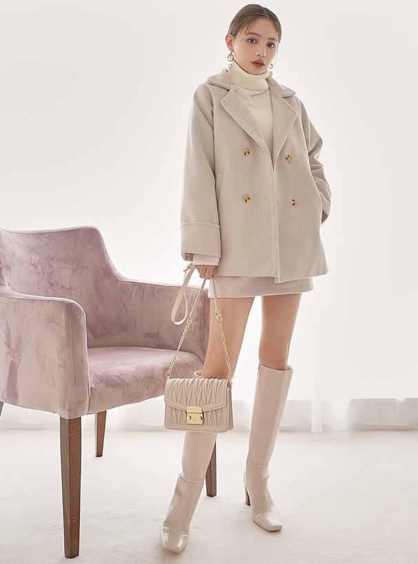 日本 GRL - 立體抓皺金屬小方包/側背包-凱莉綠 (F)