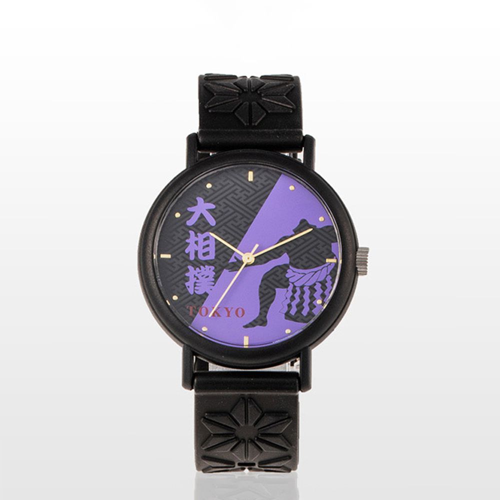 日本 MARUZEKI - KAORU 日本製香氛手錶(限定款)-大相撲-黑-和墨