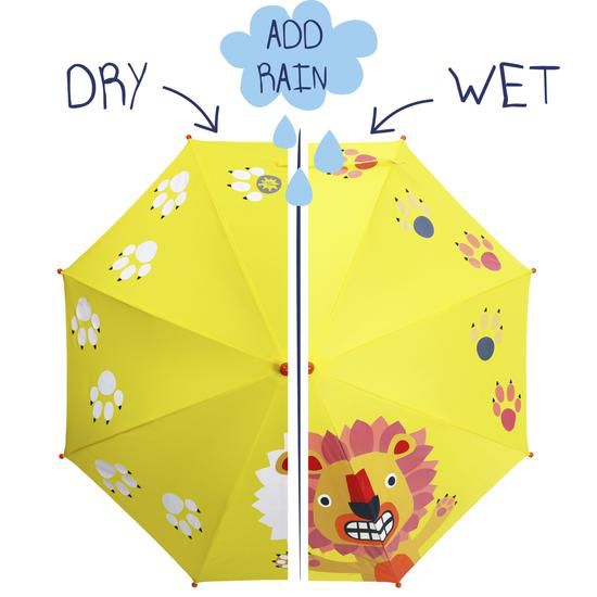 英國 Squid Kids - 變色雨傘-小圓點-粉紅