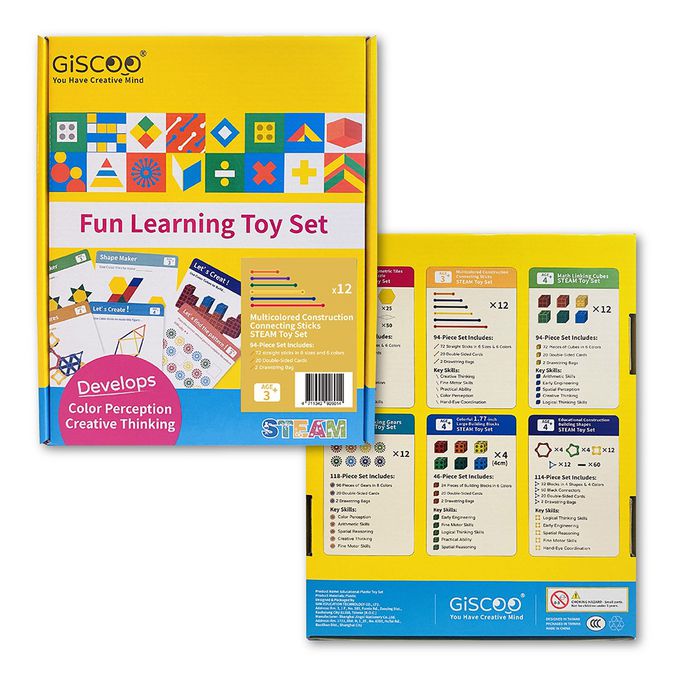 京尼教育 - 【Giscoo STEAM系列】幾何扣條益智教具組