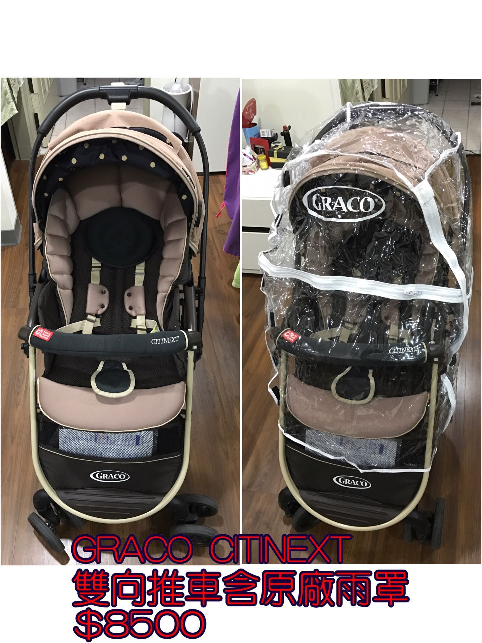 GRACO CITINEXT 購物型雙向嬰幼兒手推車-櫻花步道