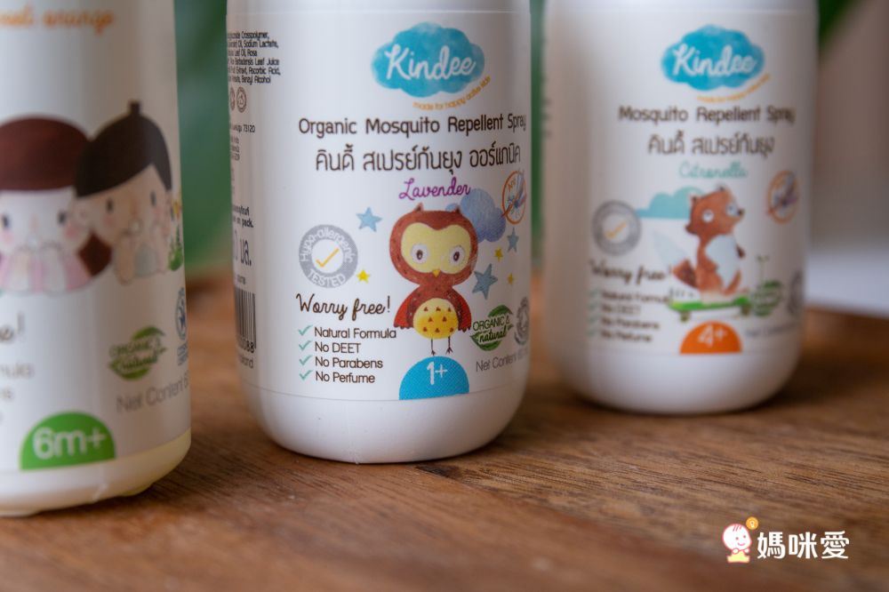 ↘44折！泰國Kindee 卡通防蚊手環/ 嬰幼兒防蚊液，成分有機！
