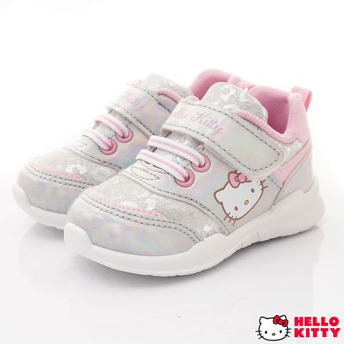 HELLO KITTY-台灣製寶寶學步款-723210銀(小童段)-運動鞋-銀
