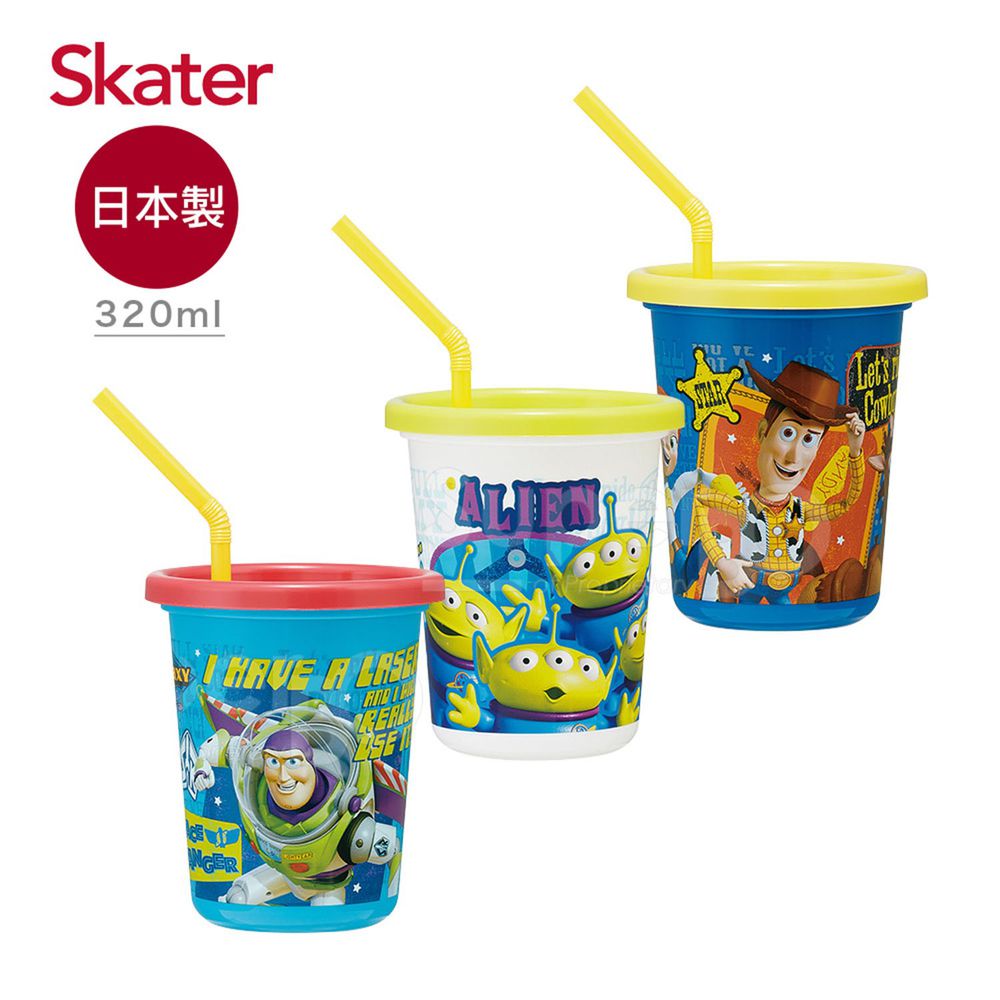 日本 SKATER - 日本製3入水杯(320ml)-玩具總動員TOY