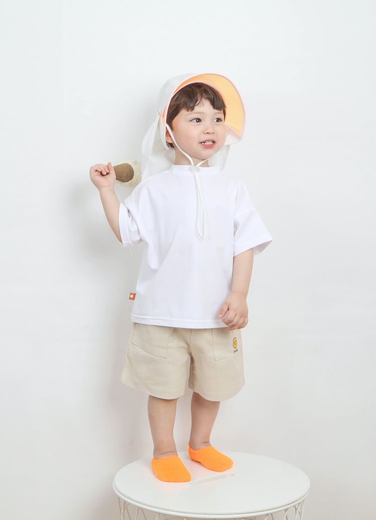 韓國 Babyblee - 抗UV遮陽板遮脖防曬帽-粉紅 (頭圍：L(50-54cm))