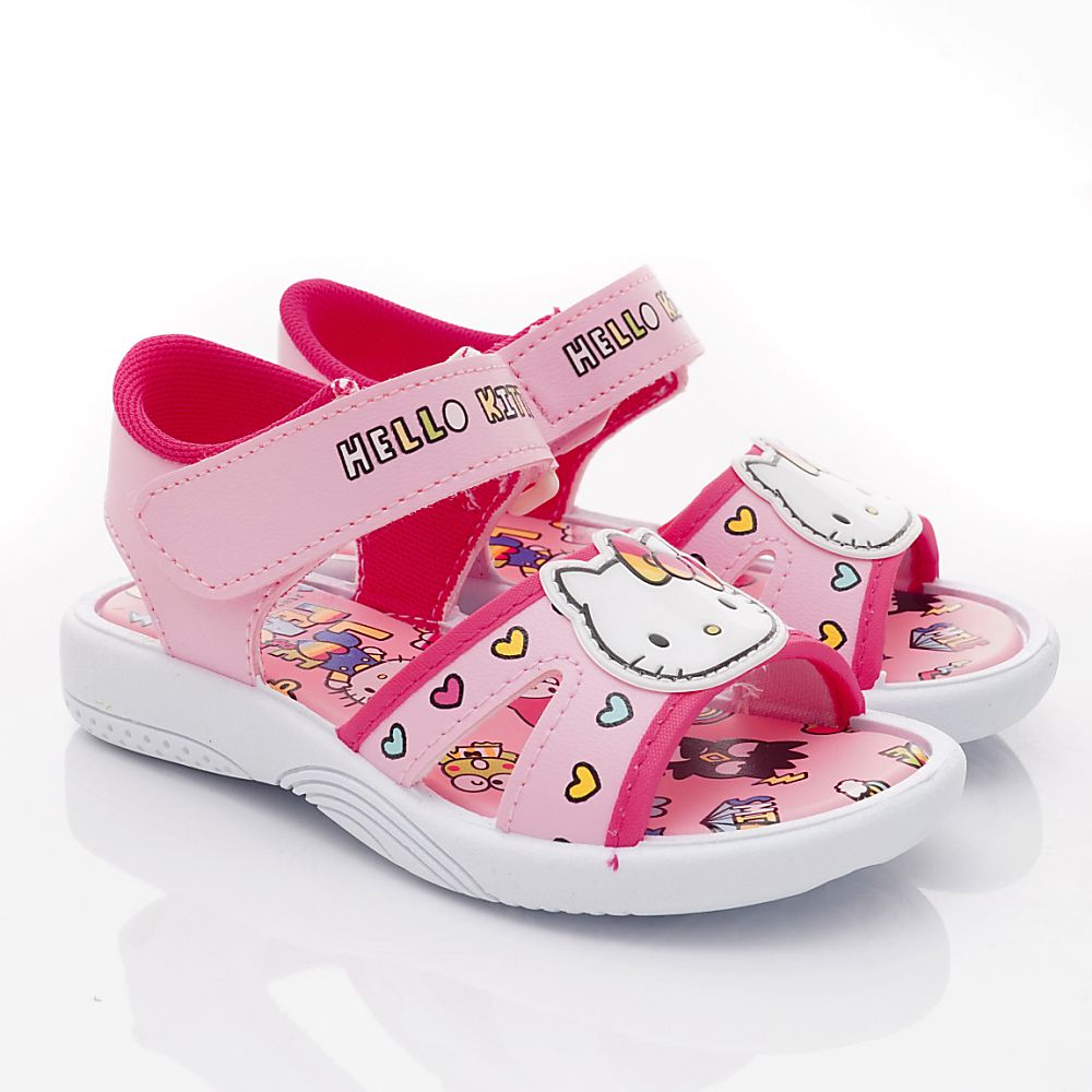 HELLO KITTY - 台灣製輕量涼鞋款（中大童段）-粉