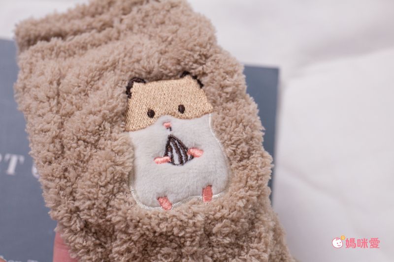 日本 friendshill - 動物刺繡針織保暖長襪(防滑設計)-貓咪-黃 (22-25cm)