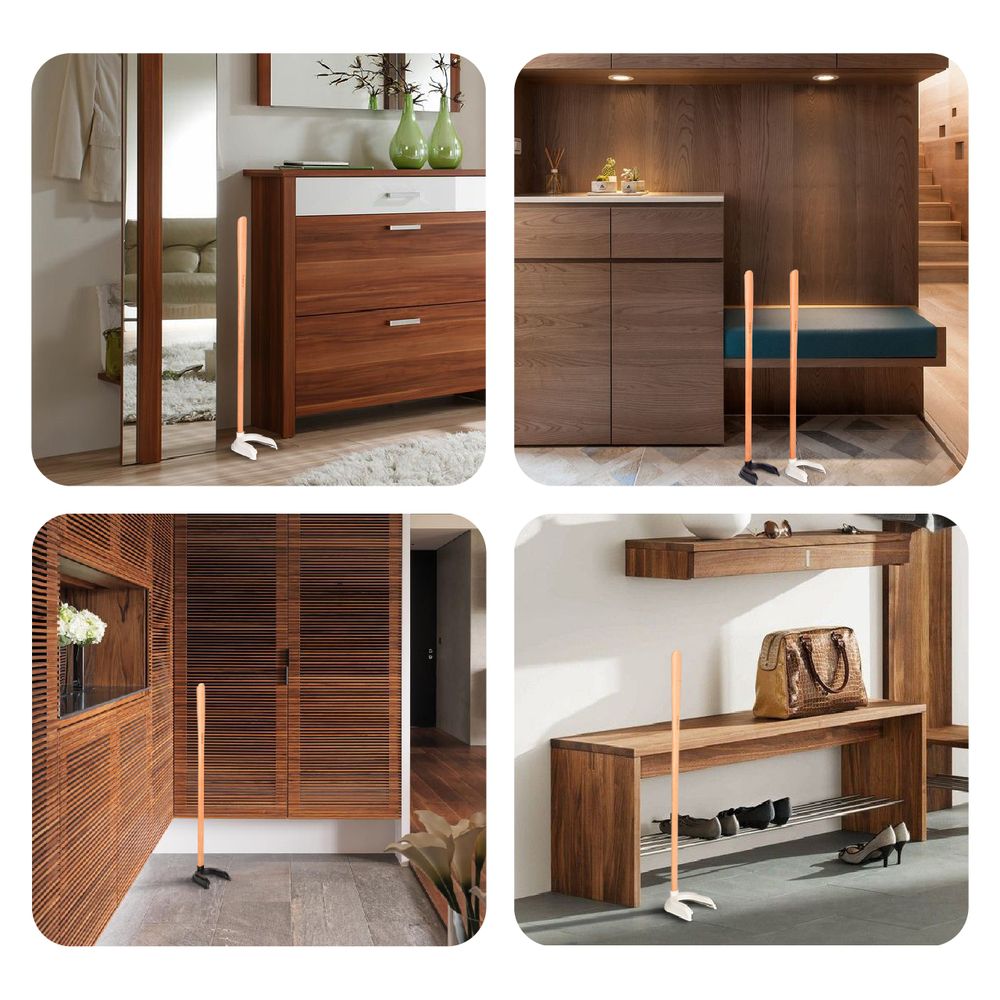 FAMICA - 鞋趣-免彎腰穿脫鞋把-木質-AAA022-001-黑