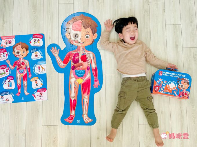 解鎖人體奧秘！小小孩好上手【德國 HAPE】人體拼圖