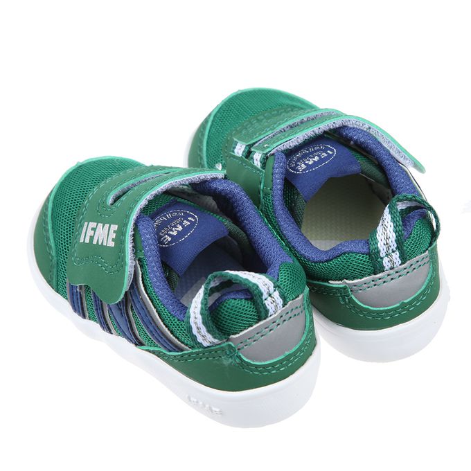 日本IFME - 輕量系列純粹綠寶寶機能學步鞋-綠色