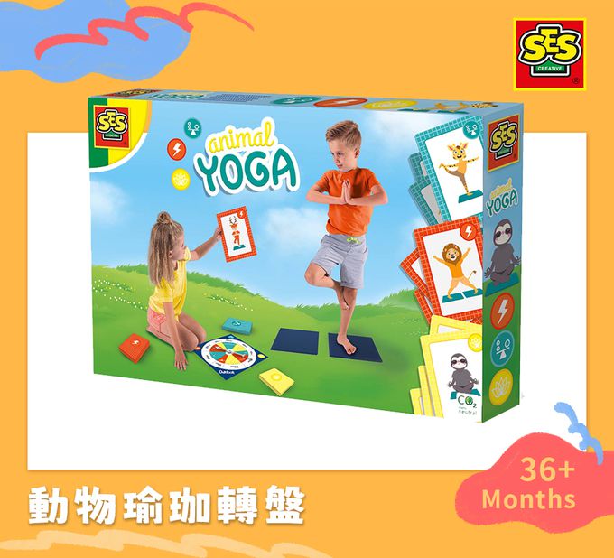 荷蘭SES Creative - 動物瑜珈轉盤