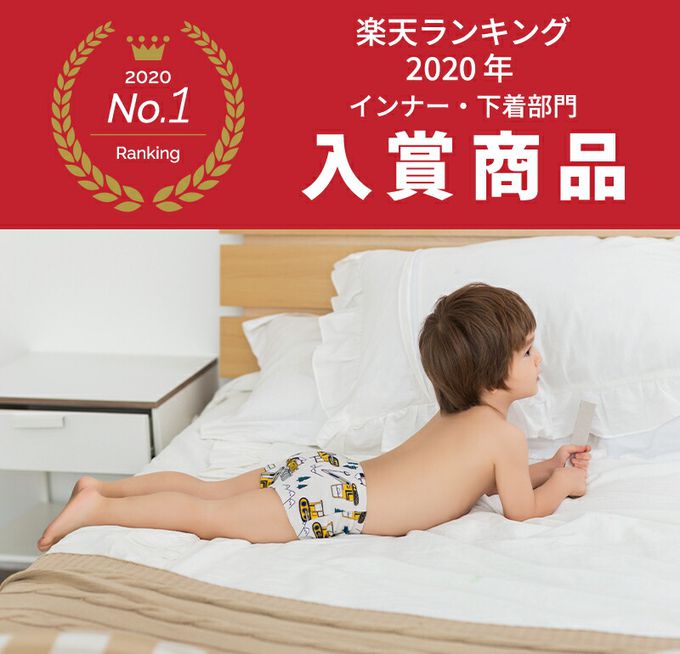 日本 Ho-ho kids - [人氣No.1]純棉透氣男孩內褲(3入)-恐龍x車車x三角形-藍白系