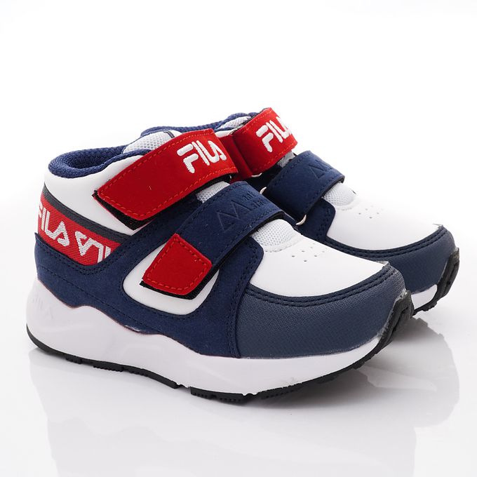 FILA - FILA機能慢跑運動鞋-2-J432X-123藍白紅(中大童段)-運動鞋-藍白紅