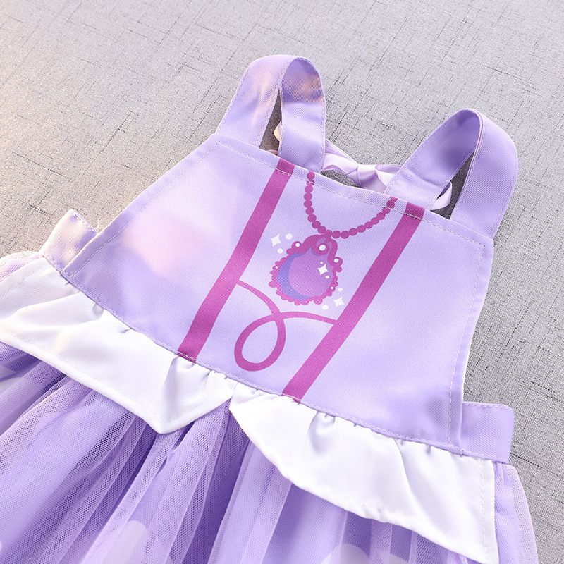 造型公主裙圍裙-夢幻紫