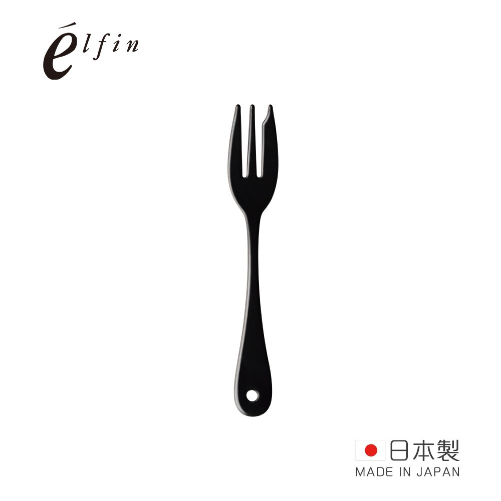 日本高桑 elfin - 日製黑琺瑯水果甜點叉-2入