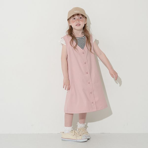 日本 Lycee mine - 羅紋俏皮蕾絲短袖上衣-黑