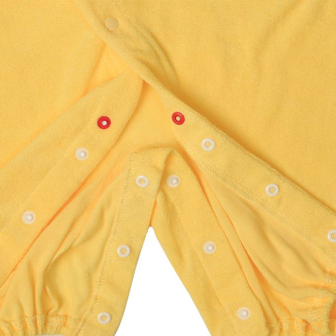 akachan honpo - 長袖造型連身衣-附帽子 小雞-黃色 (50~60cm)